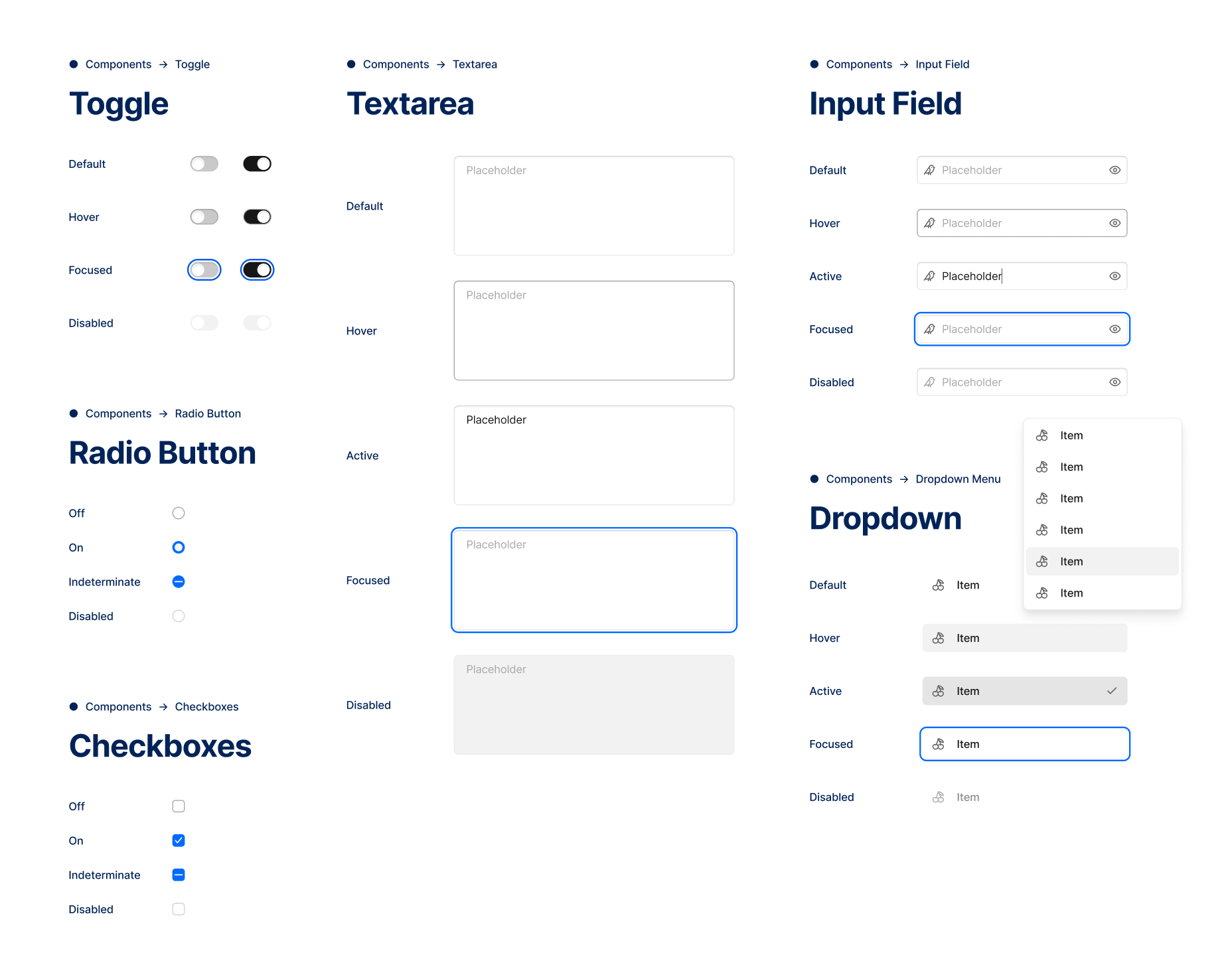 Branchout Design Inputs & Controls